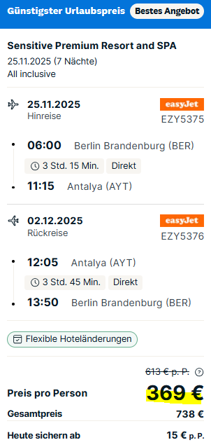 Türkei Pauschalangebot