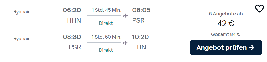 Italien Flug Angebot