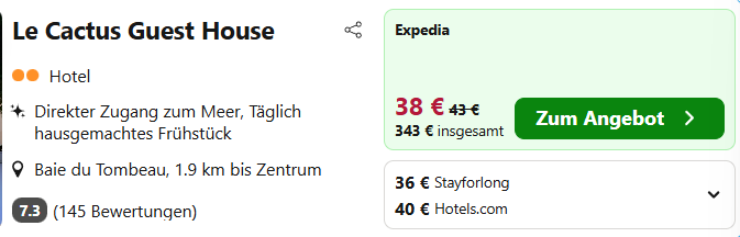 Mauritius Hotel Angebot