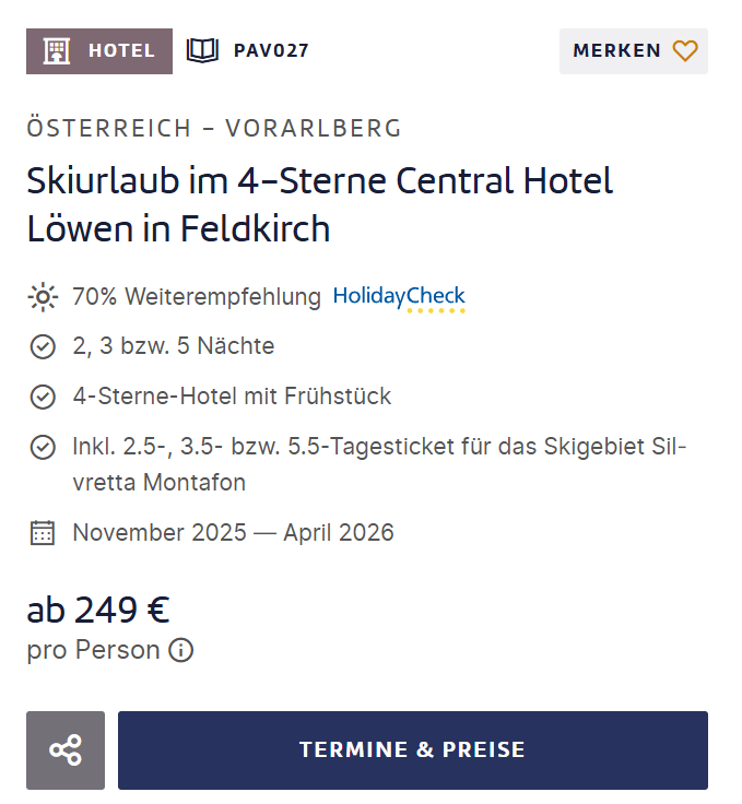 Österreich Hotelangebot
