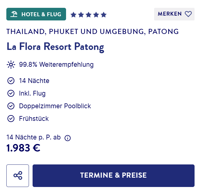 Thailand Reise Angebot