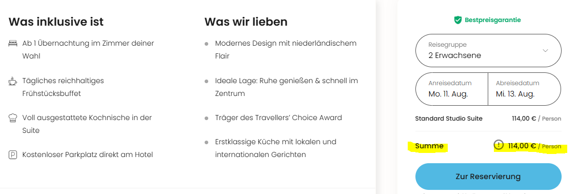 Amsterdam Hotelangebot