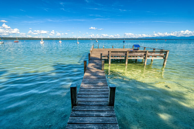 Blick über den Starnberger See, Bayern
