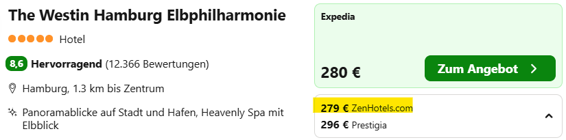Hamburg Hotel Angebot