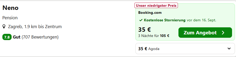 Kroatien Hotel Angebot