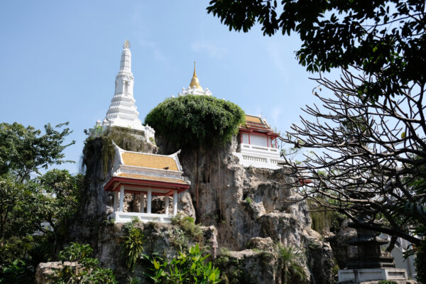 Blick auf den Schildkröten Tempel in Bangkok