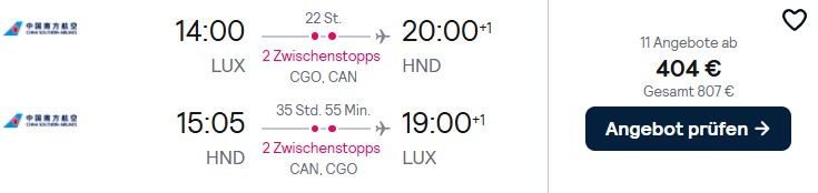 Tokio Flug