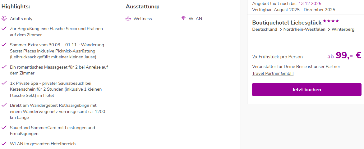 Winterberg Hotelangebot