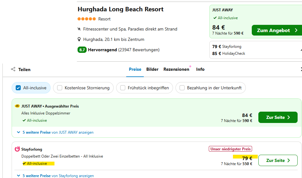 Ägypten Hotel Angebot