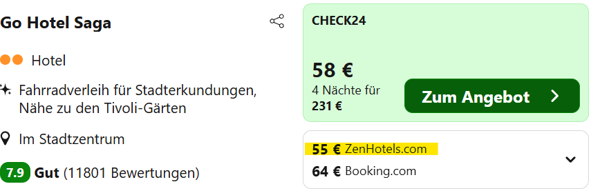 Alicante Hotel kombi