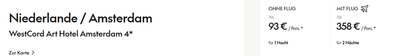 Amsterdam Hotel Angebot
