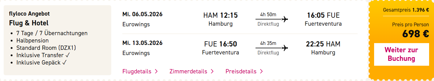 Fuerteventura Reise Angebot