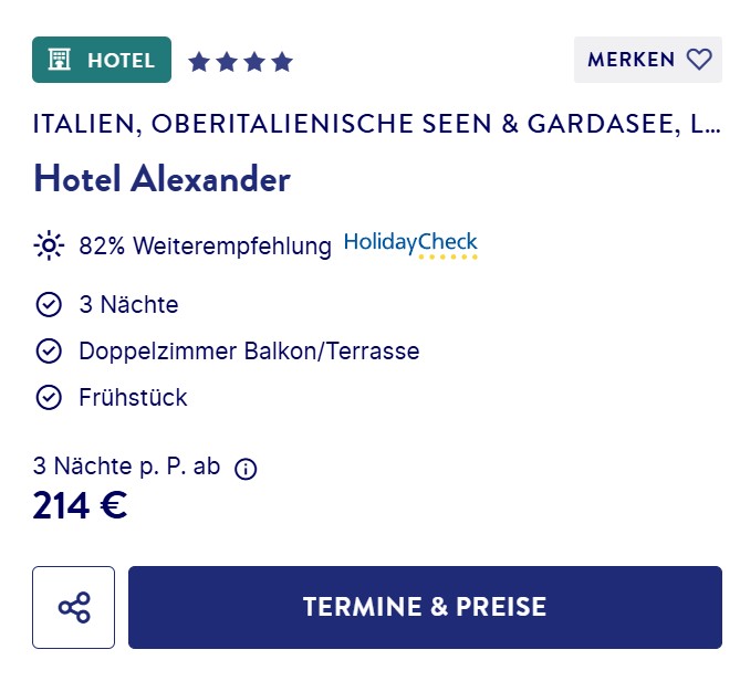 Gardasee Hitelangebot