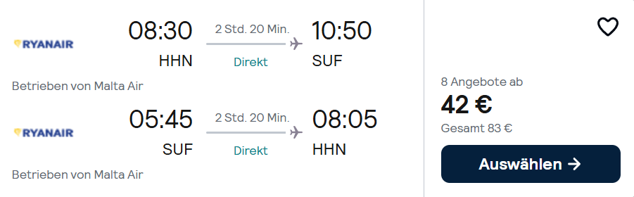 Italien Flug Angebot