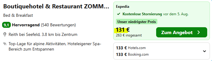 Leutaschklamm Hotelangebot