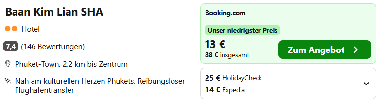 Thailand Hotel Angebot