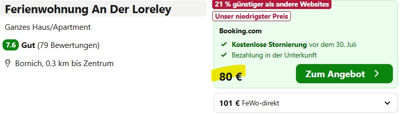 Deutschland Hotel Rhein in Flammen