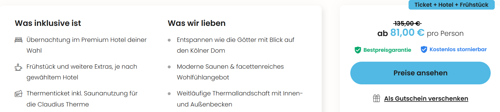 Köln Therme Angebot