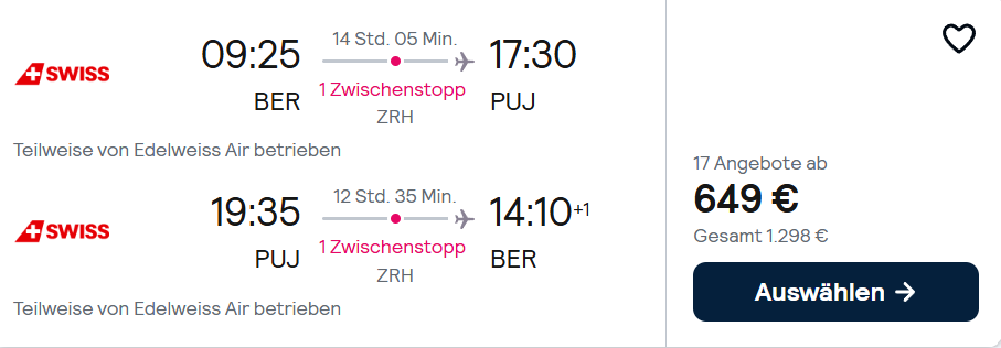 Dom Rep Flug Angebot