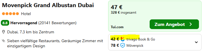 Dubai Hotelangebot