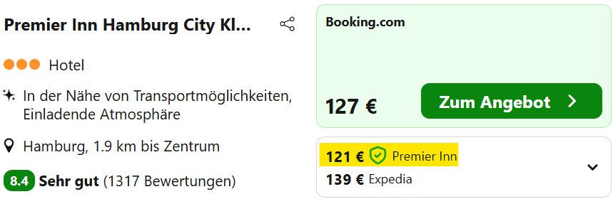 Hamburg Hotelangebot