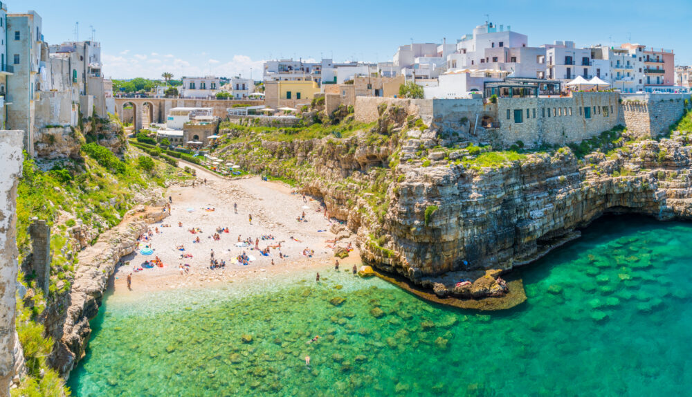 Italien Bari Polignano a Mare Strand