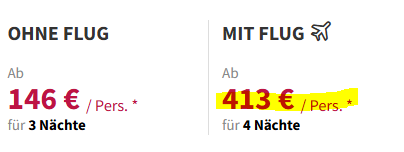Krata Pauschalangebot