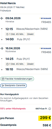 Kroatien Pauschalreise Angebot