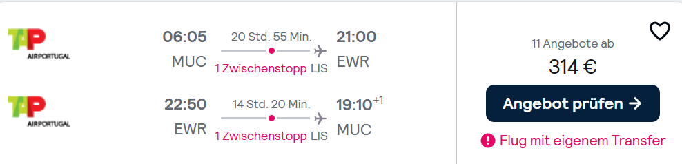 New York Flug Angebot