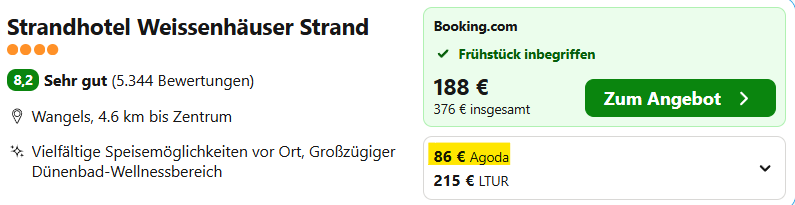 Ostsee Hotel Angebot
