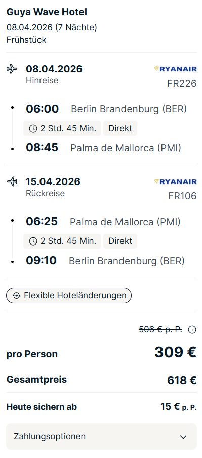 Mallorca Reise Angebot