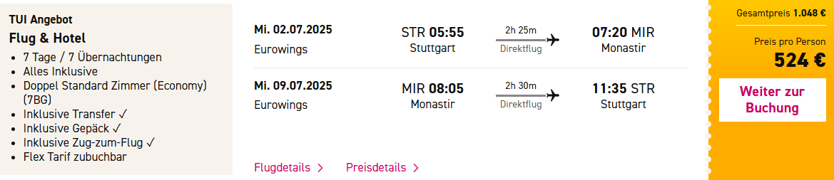 7 Tage Tunesien Angebot