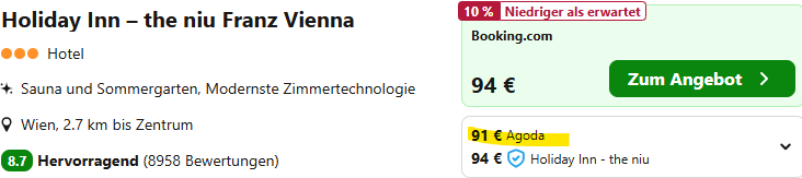 Wien Hotel Angebot