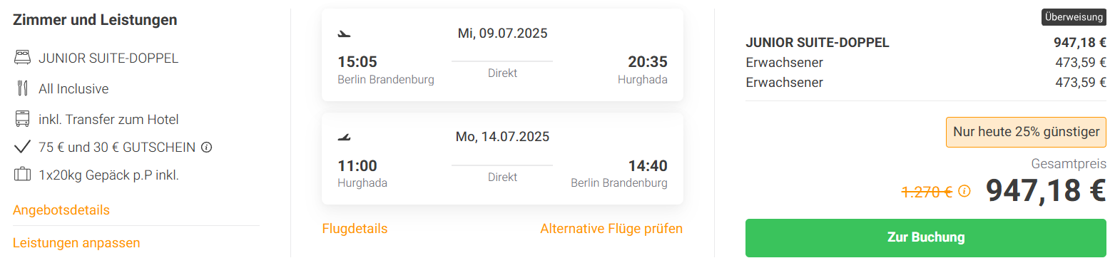 Ägypten Reise Angebot