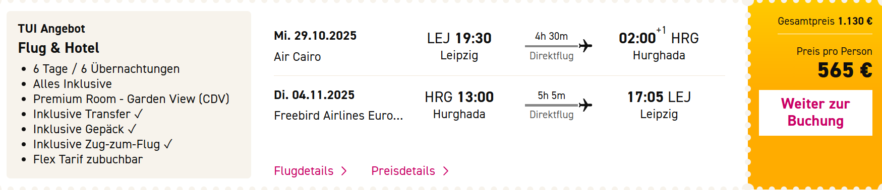 Ägypten Reise Angebot