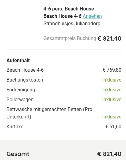 Angebot Strandhaus Niederlande