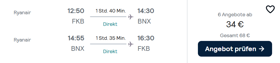 Bosnien Flug Angebot