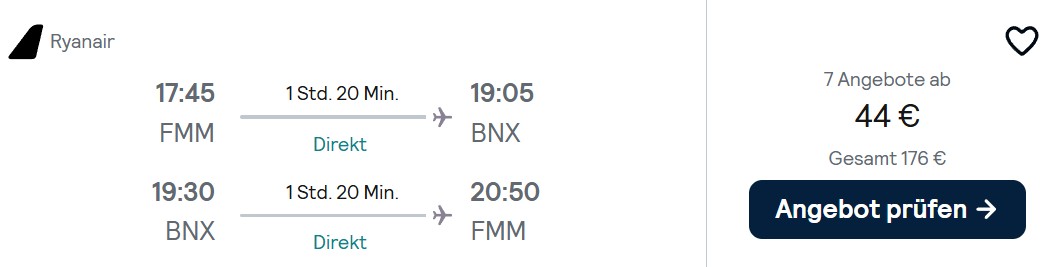 Flug Bosnien