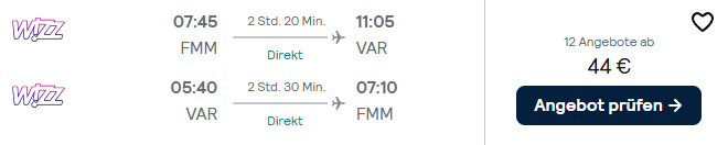 Bulgarien Flug Angebot