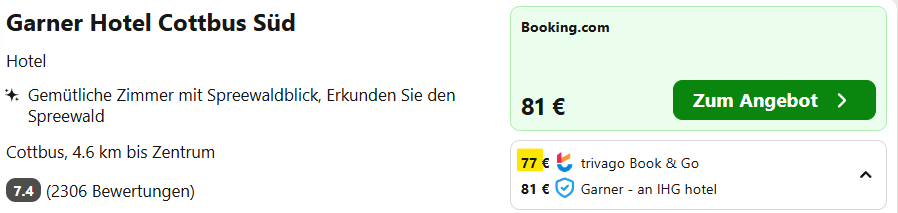 Deutschland Hotel Angebot