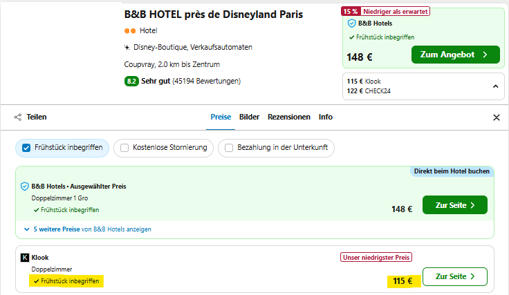 frankreich disneyland paris hotel angebot