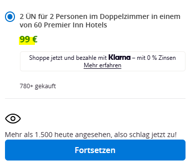 Premier Inn Hotelgutschein