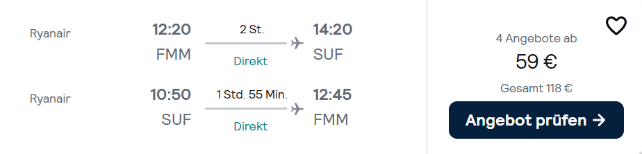 Italien Flug Angebot