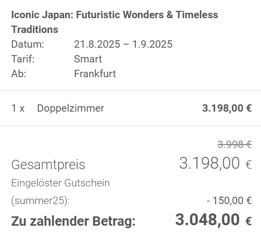 Japan Reise Angebot