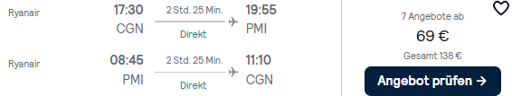 Mallorca Flug Angebot