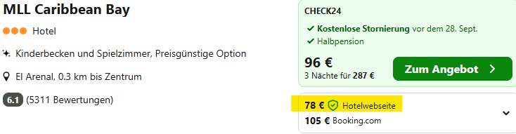 Mallorca Hotel Angebot