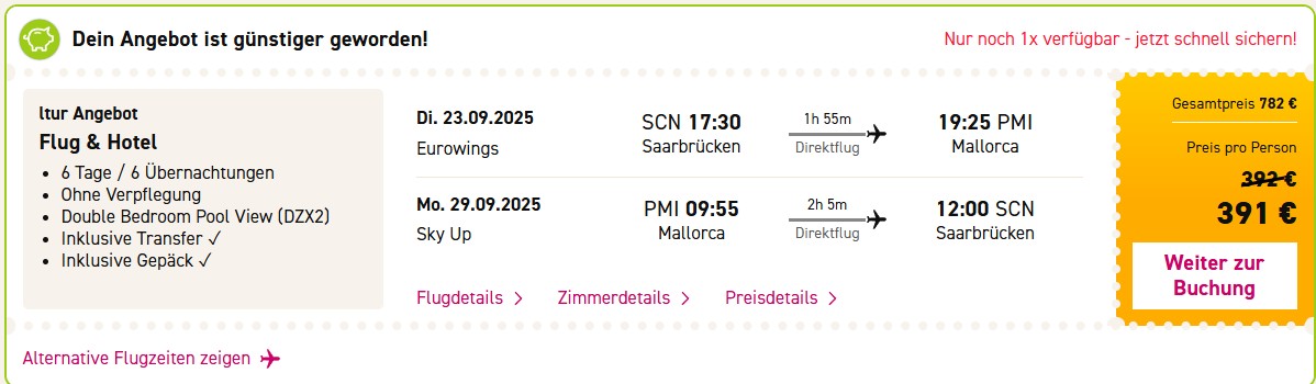 Mallorca Pauschal Schnäppchen