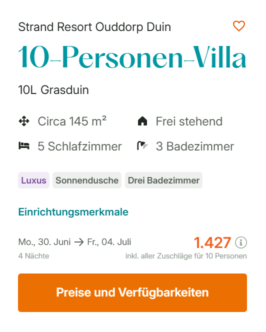 Niederlande Ferienhaus Angebot