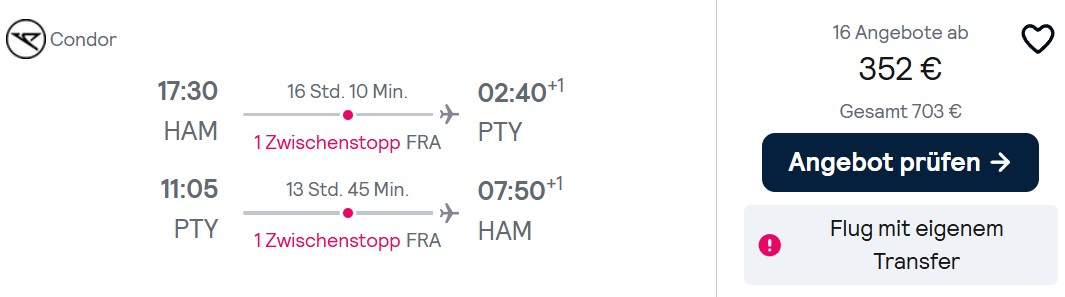 Panama Flug