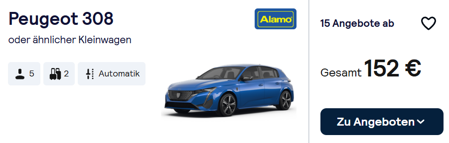 Schweden Auto Angebot